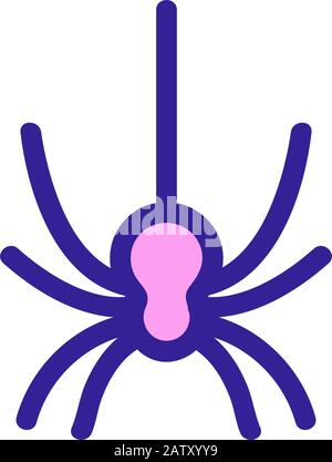 Spider Symbol Vektor. Isolierte Kontur symbol Abbildung Stock Vektor