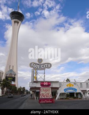 Las Vegas USA - 8. November 2012: Hochzeitskapelle Stockfoto