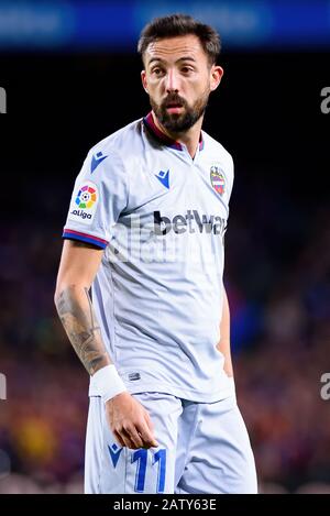 Barcelona - 2. FEBRUAR: José Luis Morales spielt beim Spiel der La Liga zwischen dem FC Barcelona und der Levante UD im Camp Nou Stadium am 2. Februar 2020 in Bar Stockfoto