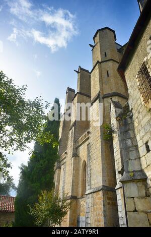 Detail der Kathedrale St. Bernard de Comminges Frankreich Stockfoto