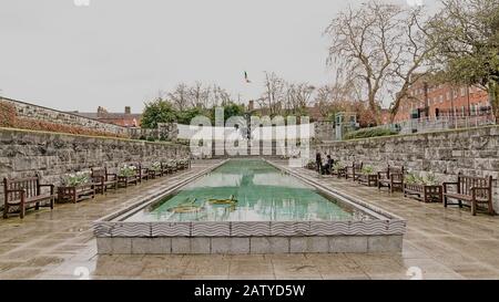 Garten der Erinnerung, Dublin, Irland, Gedenkgarten, der sich der Erinnerung an alle widmet, die ihr Leben in der Sache der irischen Freiheit gegeben haben Stockfoto