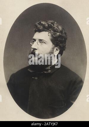 1870 c : der französische Musikkomponist GEORGES BIZET ( Paris 1838 - Bougival 1875 ) , am meisten gefeiert für CARMEN ( 1874 , aus einem Roman von Prospére Mer Stockfoto