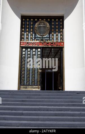 Das Art-Deco-Gebäude der Lotería Nacional - El Moro - Plaza de la Reforma, Mexiko-Stadt, Stockfoto