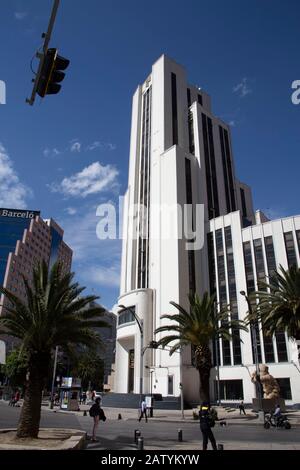 Das Art-Deco-Gebäude der Lotería Nacional - El Moro - Plaza de la Reforma, Mexiko-Stadt, Stockfoto