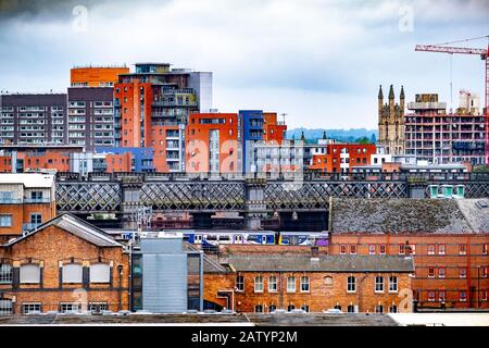 Skyline von Manchester Stockfoto