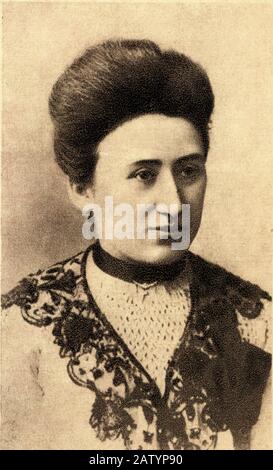 Die berühmte deutsche feministische Führerin und marxistische Sozialpolitikerin ROSA LUXEMBURG ( Zamosc , Polen 1870 - Berlin , Deutschland 1919 ) wurde getötet Stockfoto