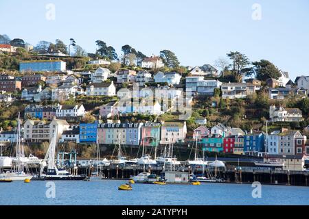 Küstenstadt Dartmouth in Devon, Südengland Stockfoto