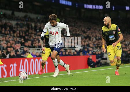 London, Großbritannien. Februar 2020. Gedson Fernandes von Tottenham Hotspur beim FA-Cup-Spiel zwischen Tottenham Hotspur und Southampton im Tottenham Hotspur Stadium, London am Mittwoch, 5. Februar 2020. (Credit: Leila Coker / MI News) nur redaktionelle Verwendung Credit: MI News & Sport /Alamy Live News Stockfoto