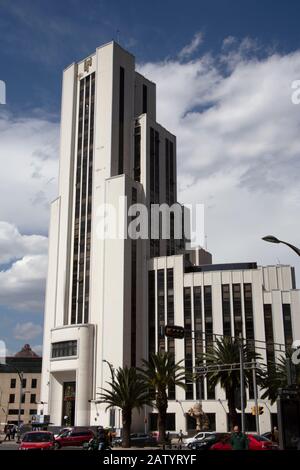 Das Art-Deco-Gebäude der Lotería Nacional - El Moro - Plaza de la Reforma, Mexiko-Stadt, Stockfoto