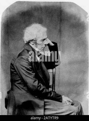 1860, 30 juni: Der englische Physiker MICHAEL FARADAY ( Newington Butts 1791 - Hampton Court , London 1867 ) , Wissenschaftler , entdecken von Electric Camp Stockfoto