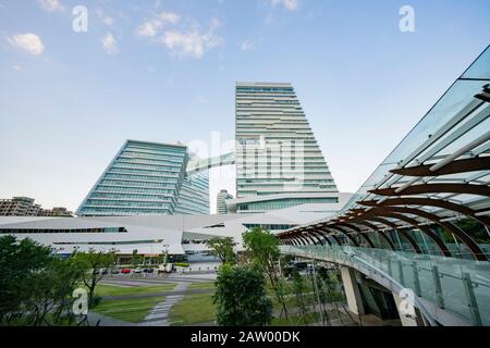 Taipeh, 6. November: Blick auf den Nangang Software Park am 6. November 2019 in Taipeh, Taiwan Stockfoto