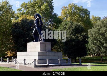 Statue von Achilles von Sir Richard Westmacott, gewidmet dem Herzog von Wellington, Hyde Park Corner, London, England. Stockfoto