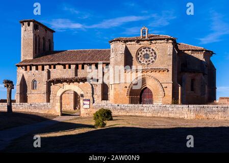 Iglesia gótica de Santa María de los Reyes. Grijalba. Burgos. Castilla León. España Stockfoto