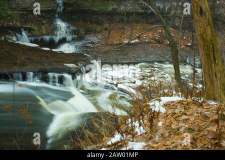 Great Falls of Tinkers Creek, Bedford, Ohio Stockfoto