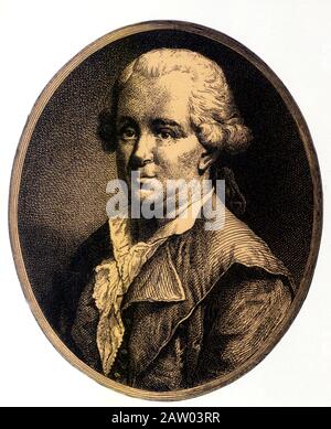 Der berühmte österreichische Arzt Franz Anton MESMER ( 1734 - 1815 ) , Theorik der Magnetfelder und der astrologischen Einfluss der Planeten , fou Stockfoto