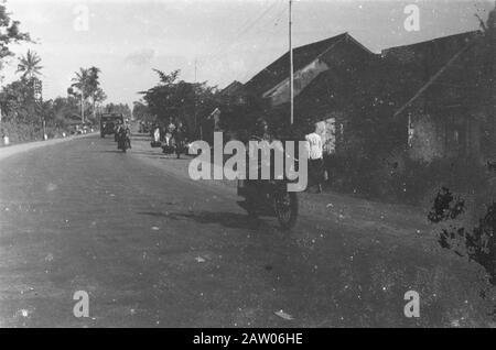 Schulausbildung Fahrer und Motorradfahrer (sOBM) Bandung Moto Riders Datum: April 1947 Ort: Bandung, Indonesien, Niederländische Ostindien Stockfoto