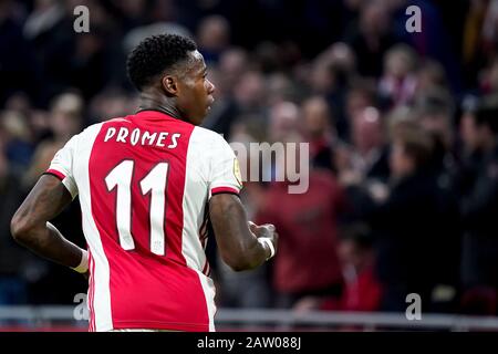 Quincy Promes (Ajax) punktet für Ajax während des Wiederholungsspiel Ajax-PSV am 2. Februar 2020 in Almere, Niederlande. Foto von SCS/Sander Chamid/AFLO (HOLLAND OUT) Stockfoto