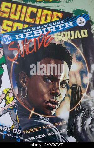 Suicide Squad, DC-Comicsammlung Stockfoto