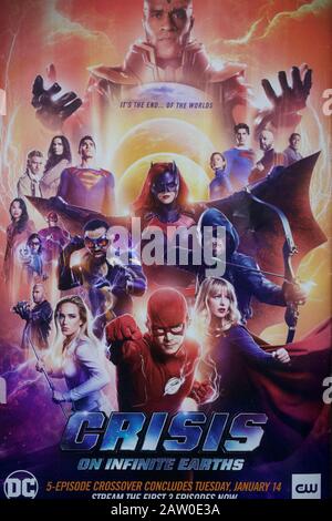 Crisis on Infinite Earths tv-Poster Stockfoto