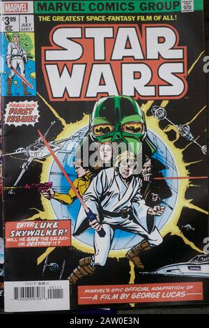 Stars Wars-Comic von Marvel Comics veröffentlicht Stockfoto