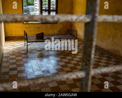 Das Folterkammergefängnis S21 von der Khmer Rouge in Phnom Penh Kambodscha Stockfoto