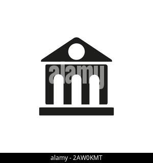 Symbole für Bankensymbole, Vektorgrafiken. Flaches Design Stock Vektor