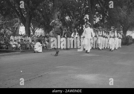 Militärkrankenhaus in Medan. Defilé Medan [Negara Partys] [Militärparade] Datum: 13. März 1948 Ort: Indonesien, Medan, Niederländische Ostindien, Sumatra Stockfoto