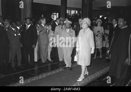 Empfang im Rathaus von Addis Abeba Königin Juliana ist ereburgiert Datum: 27. Januar 1969 Ort: Addis Abeba, Äthiopien Schlüsselwörter: Umsatz, Königinnen, Rathäuser Personenname: Juliana (Königin Niederlande) Stockfoto