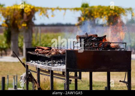 Mendoza, ARGENTINIEN, 19. Oktober 2019. Grillen, Partyartikel, Mendoza City, MENDOZA. Foto: Axel Lloret www.allofotografia.com Stockfoto