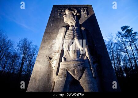 Gedenkort Mahnmal Bittermark, Deutschland, Nordrhein-Westfalen, Ruhrgebiet, Dortmund Stockfoto