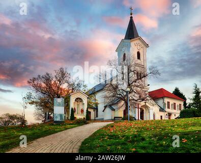 Nitra Golgatha - Pfarrkirche Mariä Himmelfahrt, Slowakische Republik Stockfoto