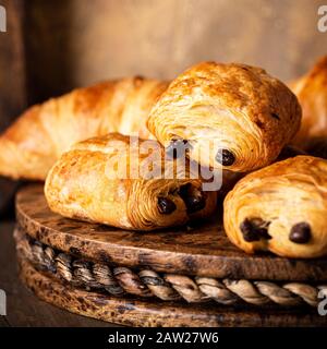 Frisch gebackenes Buns Blätterteig Stockfoto