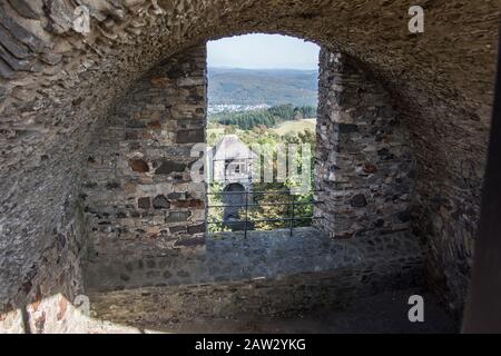 Greifenstein am Besten erhaltene Burg in Deutschland Stockfoto