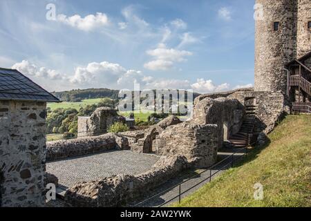 Greifenstein am Besten erhaltene Burg in Deutschland Stockfoto
