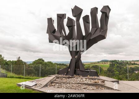Mauthausen, Österreich, 16. August 2019 - Jüdische Gedenkstätte im Konzentrationslager Stockfoto