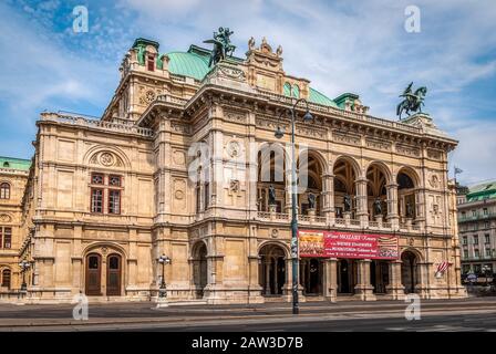 Die Wiener Staatsoper ist eine österreichische Opernhaus- und Operngesellschaft mit Sitz in Wien, Österreich, Europa Stockfoto