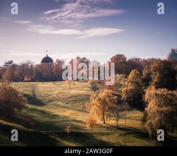 Herbstliche Szene, Greenwich Park, London. Stockfoto