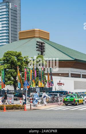 Sumo-Tempel des Tokioter Ryogoku Kukogikan im Ryogoku Ward Stockfoto