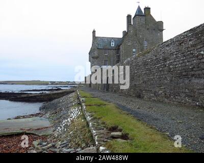 Ackergill Tower Wick Caithness Stockfoto
