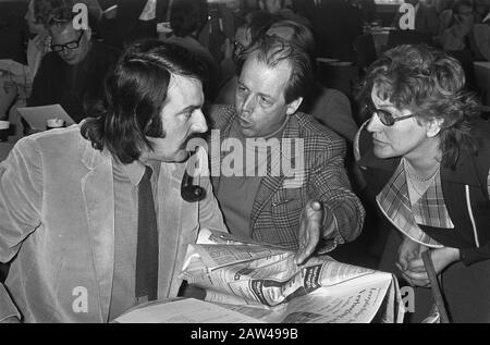 parteirat der Labour Party, der in der Utrechter Parteispitze zusammentrat, um die Nummer 4 zu wählen Van der Louw Datum: 16. September 1972 Standort: Utrechter Schlüsselwörter: Parteiräte Stockfoto