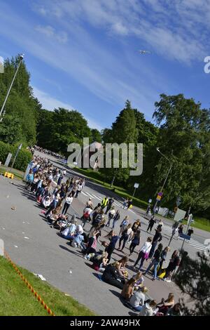 Musik Festival Finnland Stockfoto