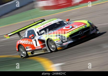 José Pedro Fontes/Miguel Barbosa, Mercedes SLS AMG GT3, während CPGT Super Autos, Circuito da Boavista 2013, Porto, Portugal am 29. Juni 2013 (Photo Credits: Paulo Oliveira/DPI) ** ** NortePhoto.com Stockfoto