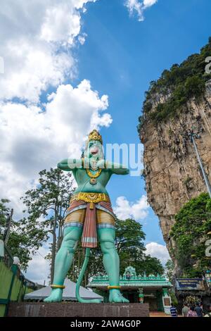 Kuala Lumpur, Malaysia - 20. Februar 2018: Die Batu Caves, Kuala Lumpur, Malaysia. Batu Caves verfügt über drei Haupthöhlen mit Tempeln und Hindu-Schrein Stockfoto