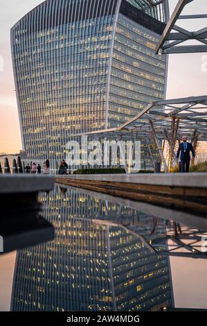 Sonnenuntergang in London, Großbritannien Stockfoto