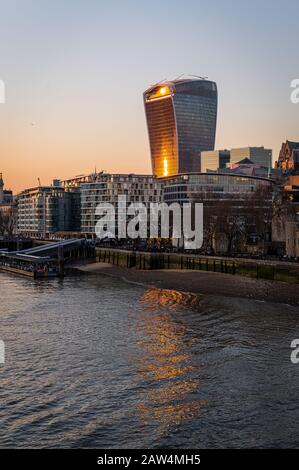 Sonnenuntergang in London, Großbritannien Stockfoto