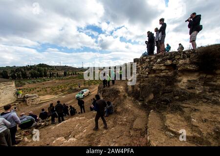 TIDEMAND Pontus/ANDERSSON Jonsson während des World Rally Car RACC Catalunya Costa Dourada 2016/Rallye Spanien, in Catalunya, Spanien. Oktober 2016. ( Stockfoto