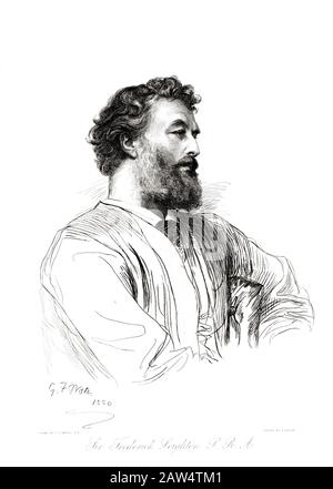 1880 , GROSSBRITANNIEN : der gefeierte britische Maler und Bildhauer Lord Frederic LEIGHTON ( 1830 - 1896 ) , beeinflusst von den Pre-Raphaellite-Movemen Stockfoto