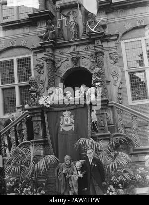 Königsbesuch Friesland Datum: 25. September 1950 Ort: Friesland Schlüsselwörter: Königlicher Besuch Stockfoto