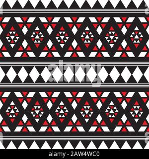 Nahtlose Ethnische Afrikanische Textur Hintergrund Stock Vektor