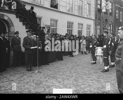 Schweres Regiment Infanterie Chasse zum Major General C. D. Toet Datum: 30. März 1951 Ort: Grab-Schlüsselwörter: Infanterie, REGIMENTER Personenname: C. D. Toet Stockfoto